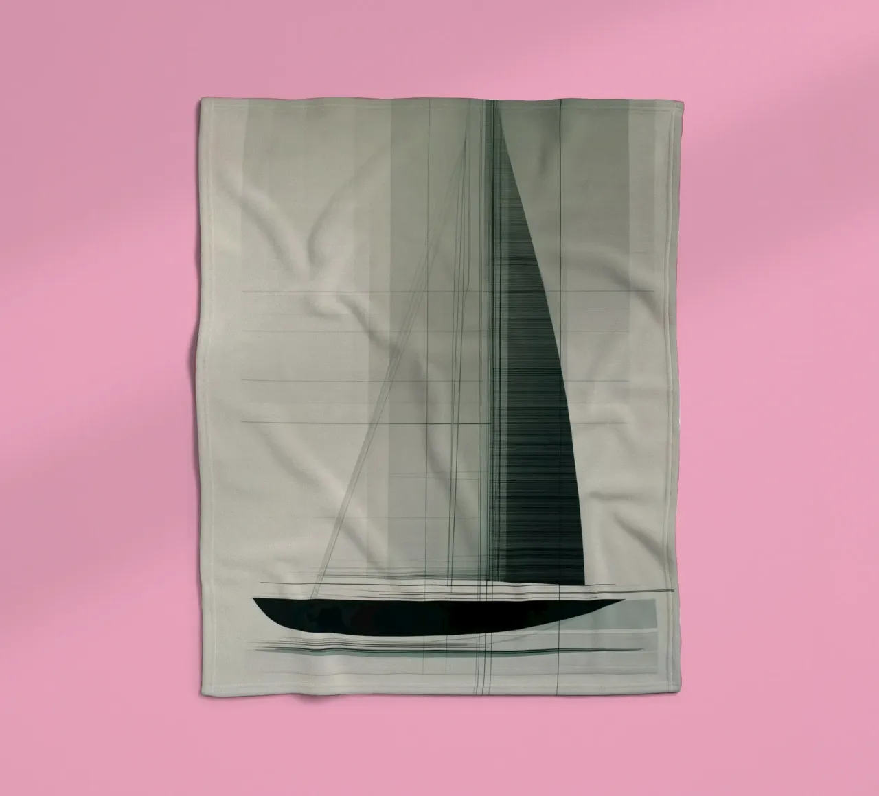Zeilboot abstract fleece blanket by Imagine
