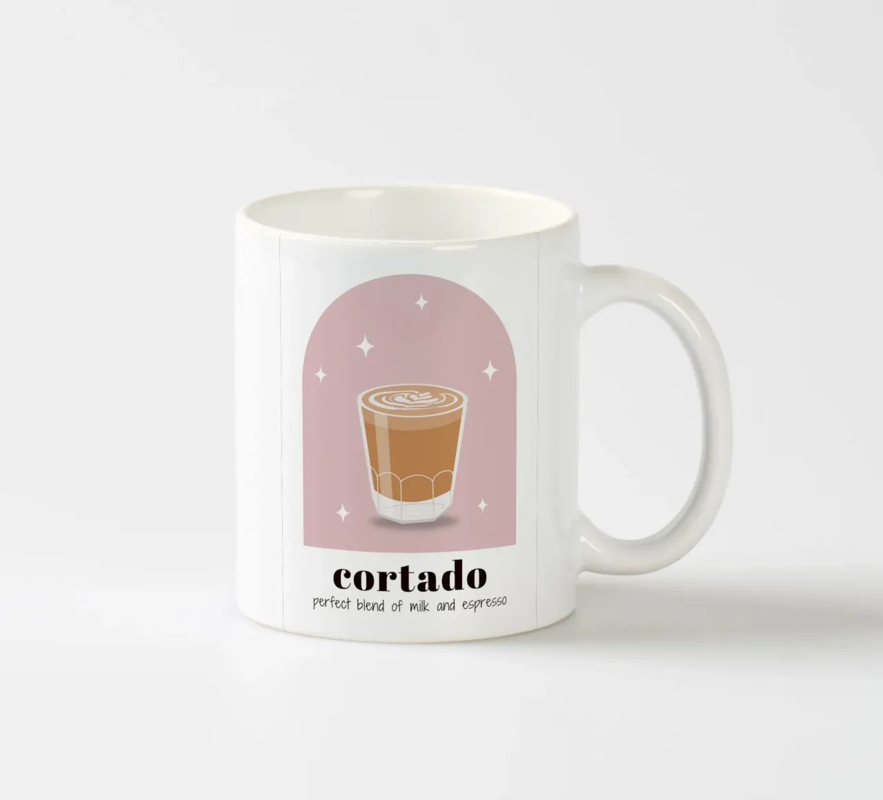 Stampa caffè Cortado, Amante del caffè, Caffeina, tazza in ceramica da pdigitalprints