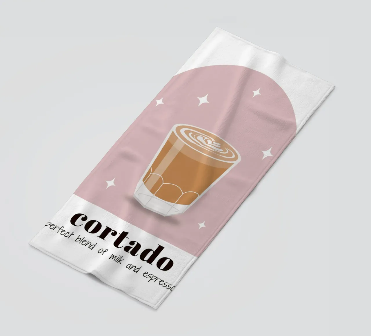 Stampa caffè Cortado, Amante del caffè, Caffeina, telo mare da pdigitalprints