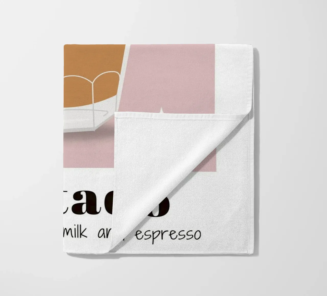 Stampa caffè Cortado, Amante del caffè, Caffeina, telo mare da pdigitalprints
