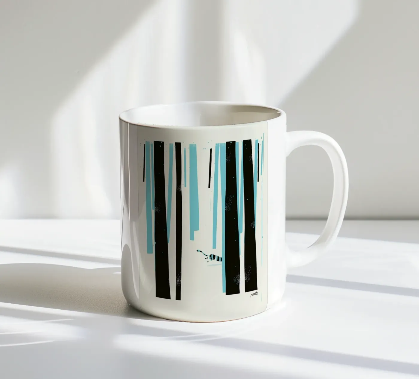 Forest 4 ceramic mug by Pietari Posti