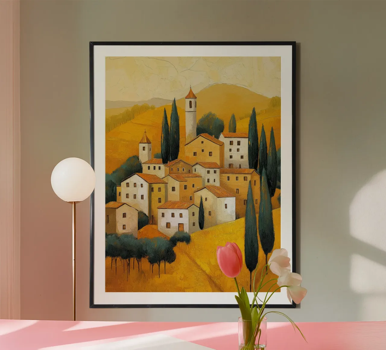 Toscane, Italië poster con telaio in plastica da Imagine