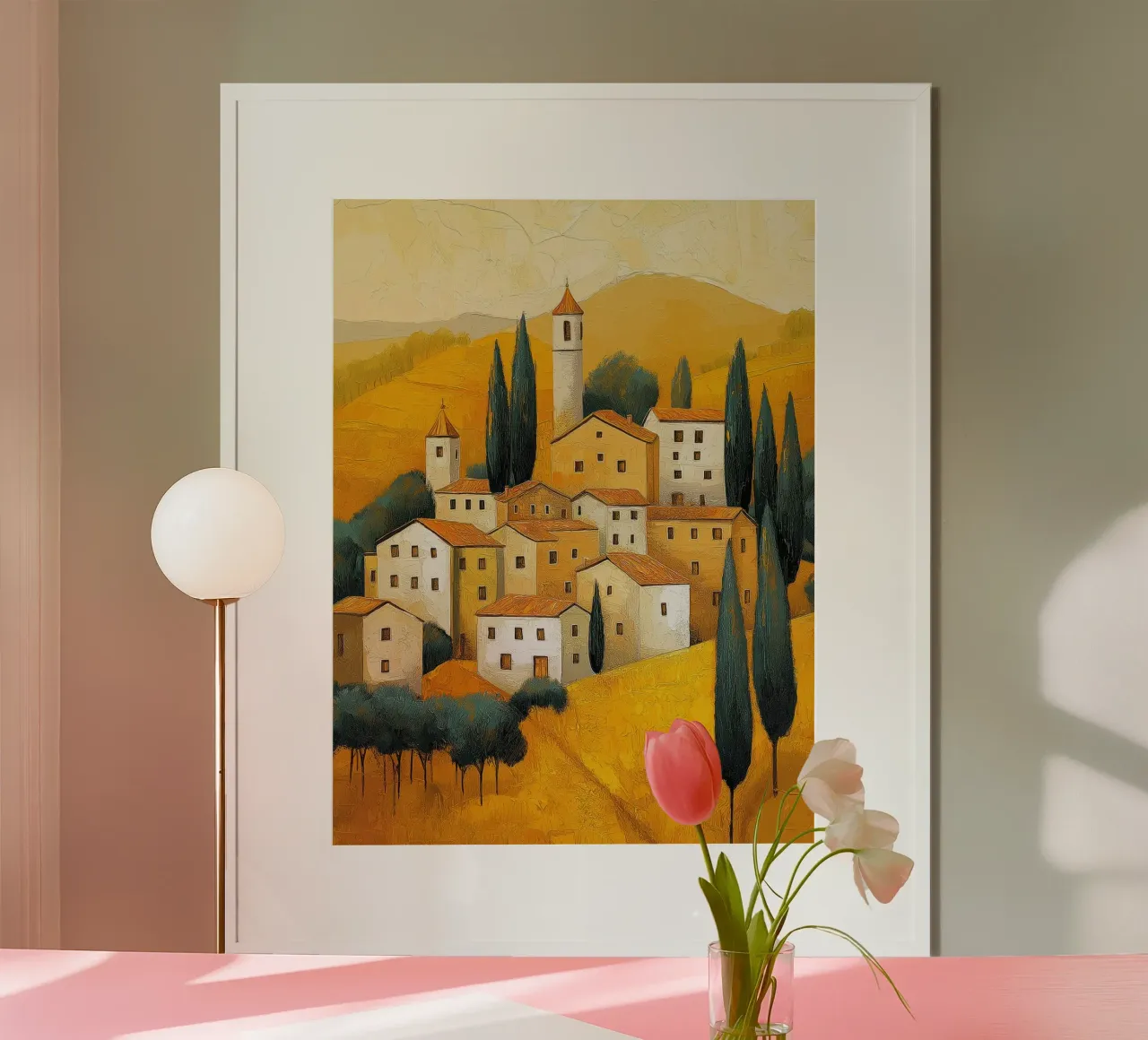 Toscane, Italië poster con telaio in plastica da Imagine