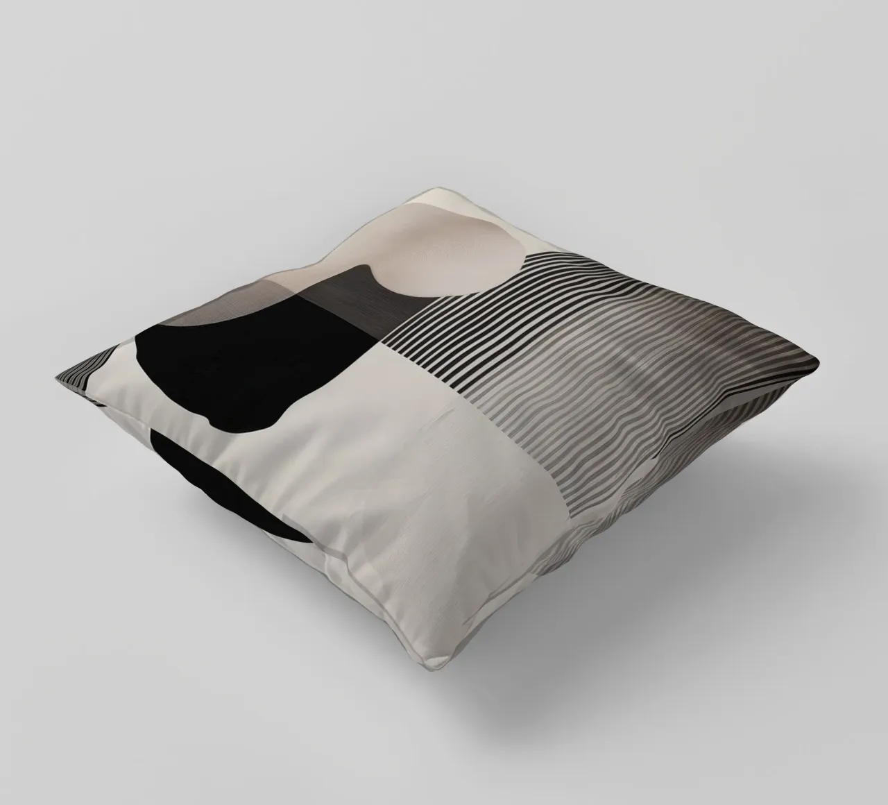 Abstract forms decorative cushion by Imagine