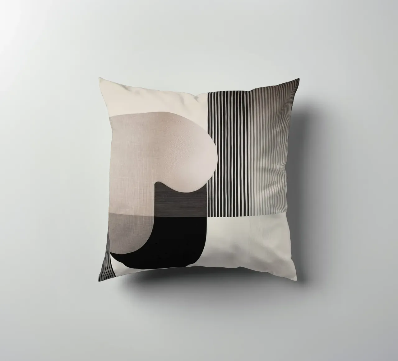 Abstract forms decorative cushion by Imagine