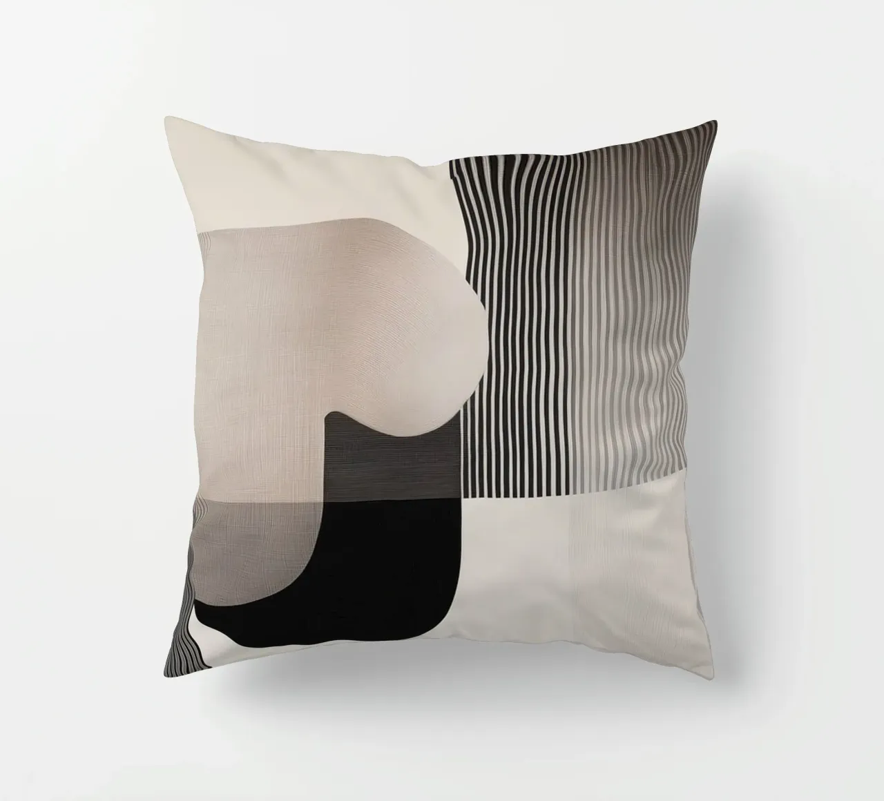 Abstract forms decorative cushion by Imagine