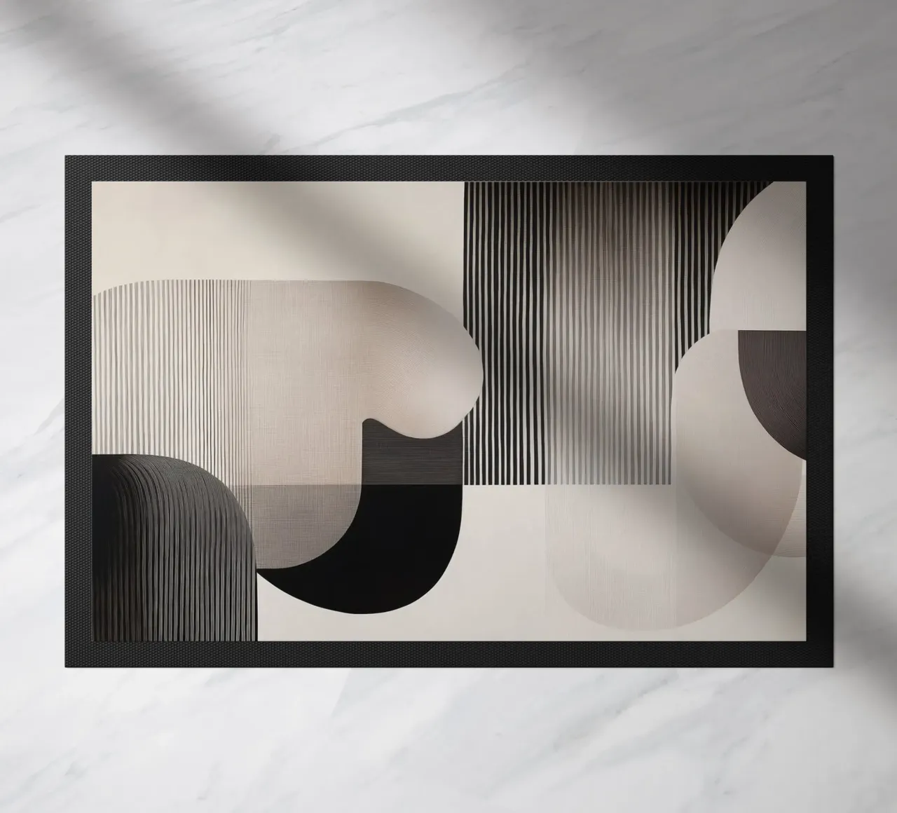 Abstracte vormen deurmat van Imagine
