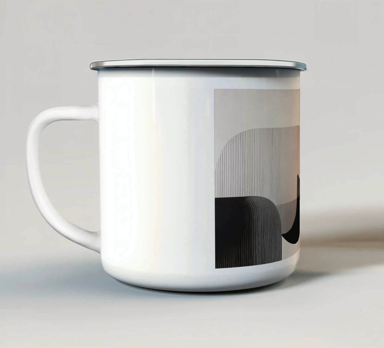 Forme astratte tazza in smalto da Imagine