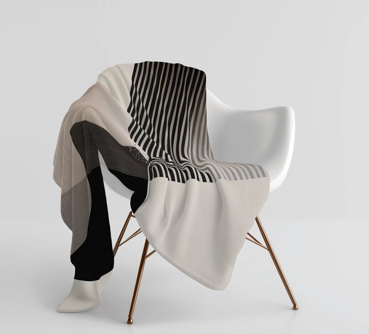 Abstract forms fleece blanket by Imagine