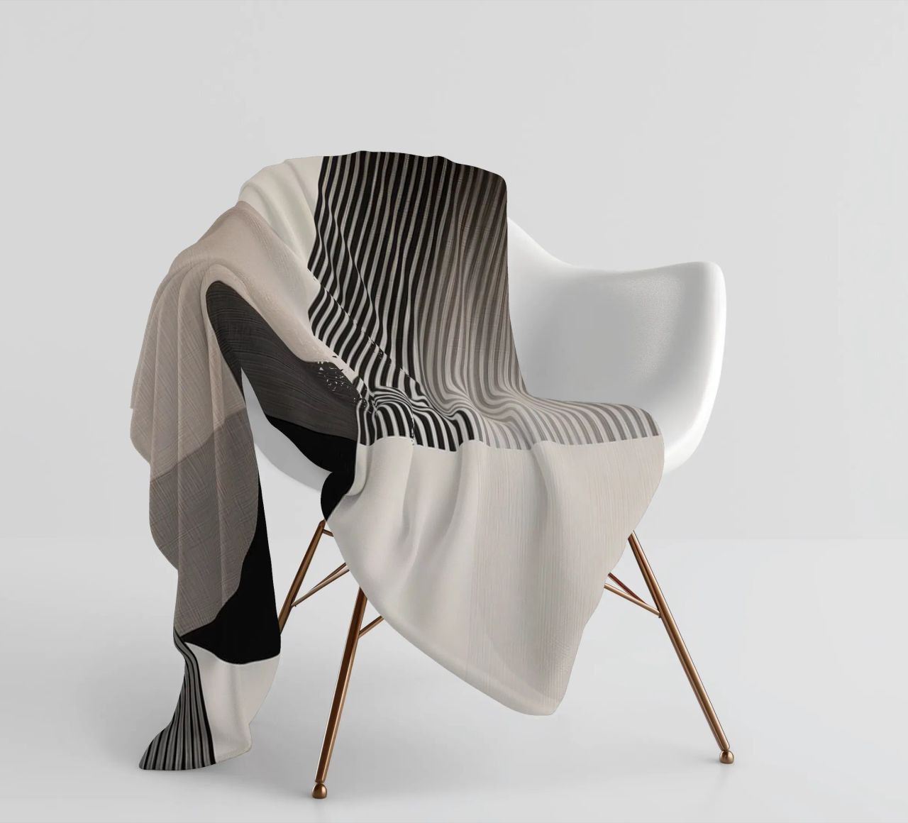 Abstract forms fleece blanket by Imagine