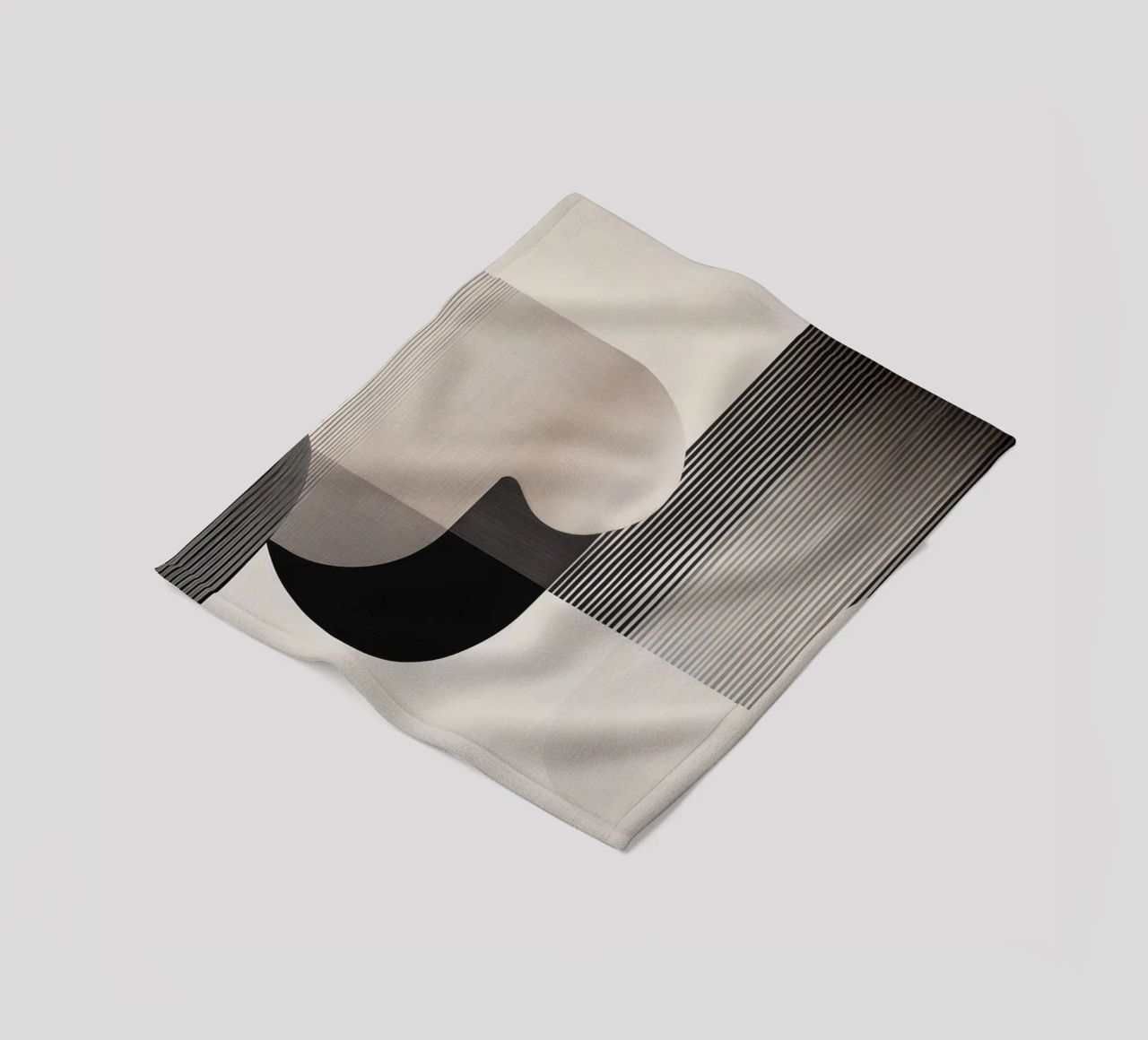 Abstract forms fleece blanket by Imagine
