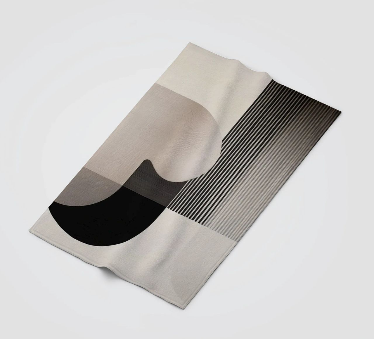 Abstract forms fleece blanket by Imagine