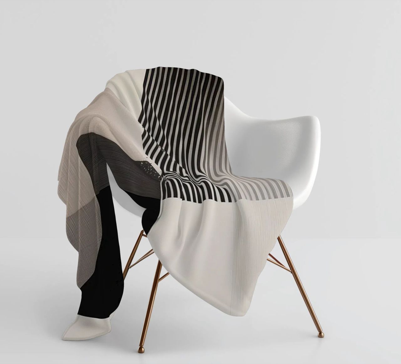 Abstract forms fleece blanket by Imagine