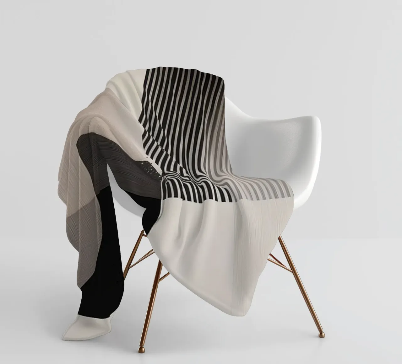 Abstract forms fleece blanket by Imagine