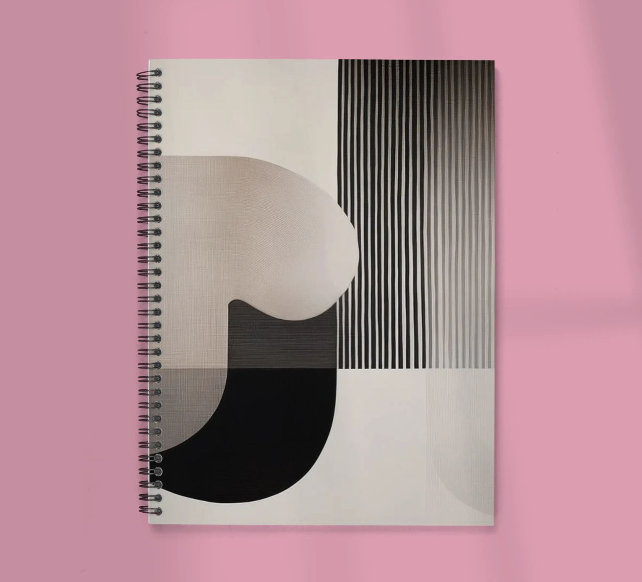 Abstract forms spiral notebook by Imagine