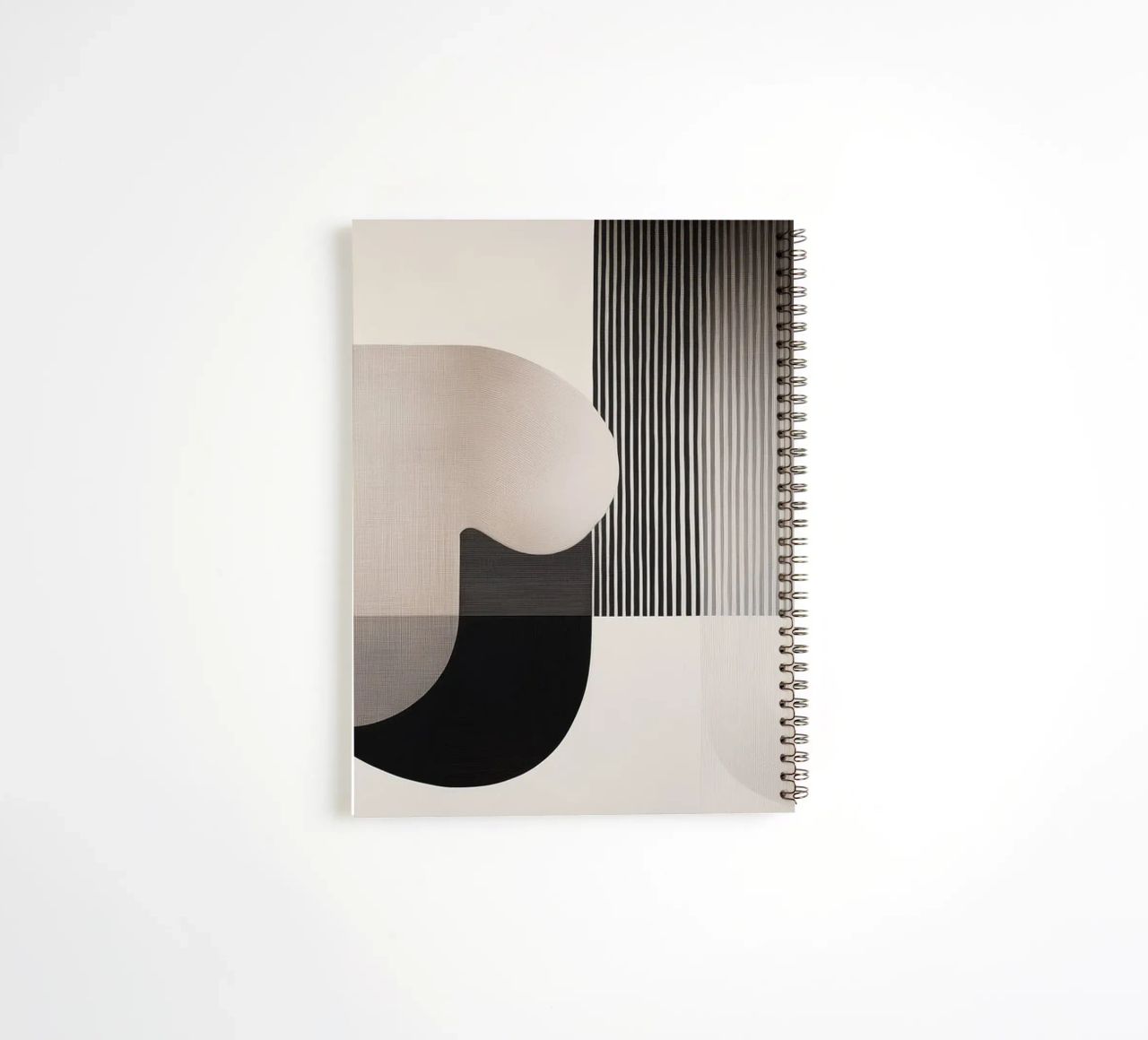 Abstract forms spiral notebook by Imagine
