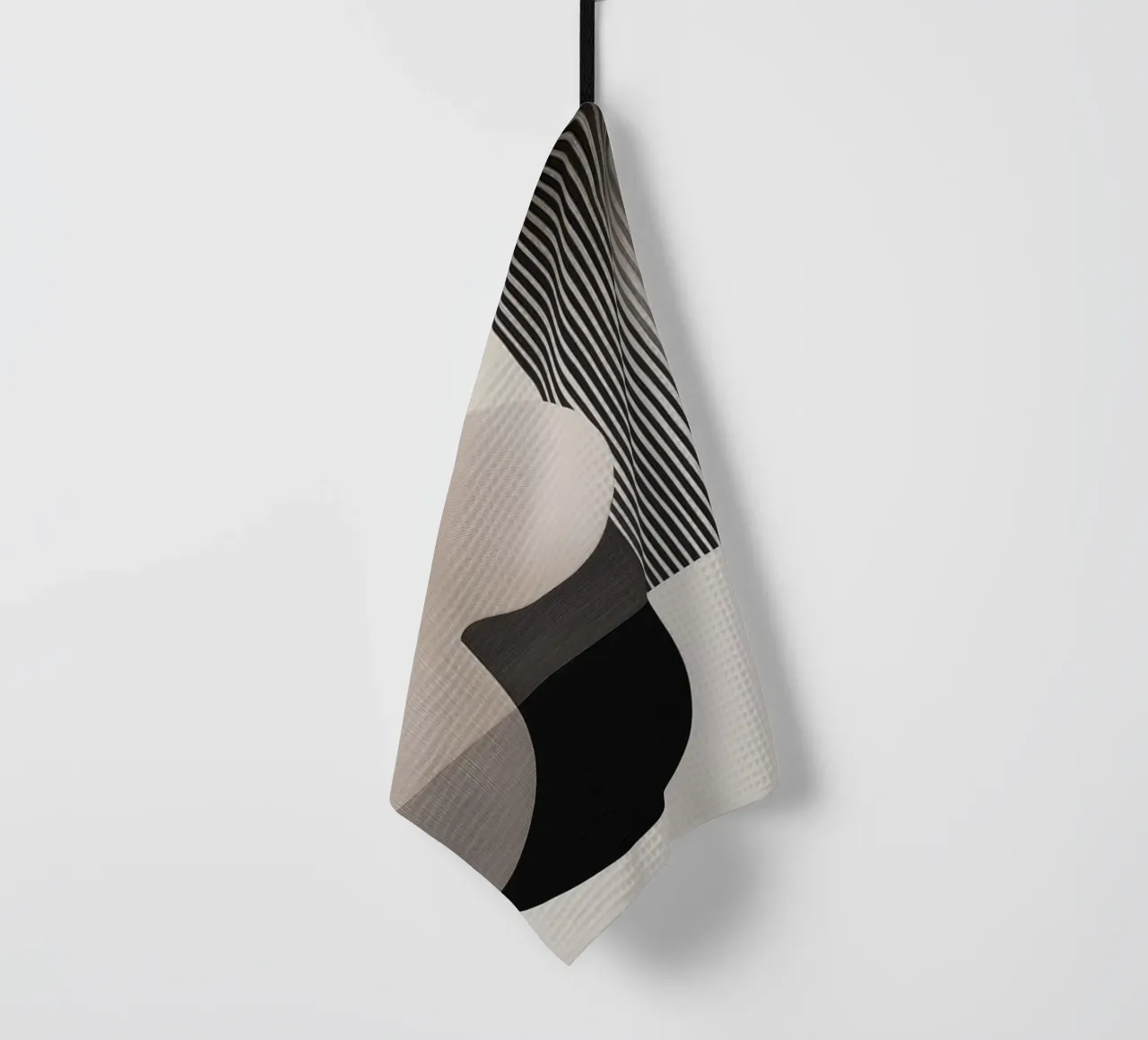 Abstract forms tea towel by Imagine