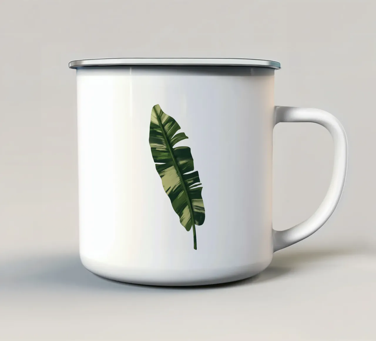 Tropical Leaves tazza in smalto da anisillustration