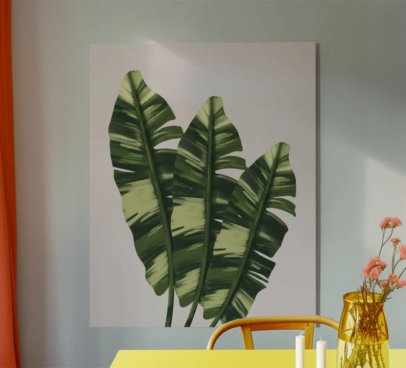 Tropical Leaves plexiglass da anisillustration