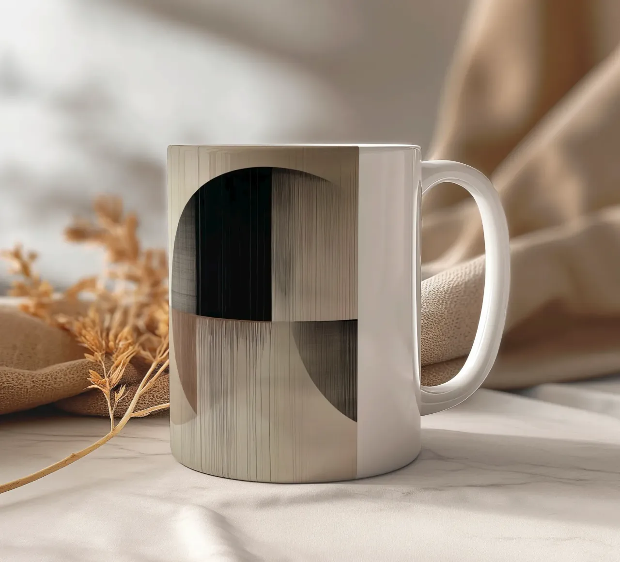 Forme rotonde astratte tazza in ceramica da Imagine