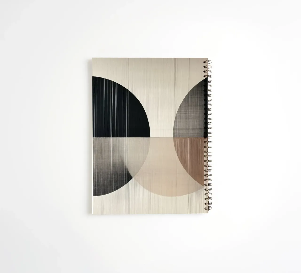Round shapes abstract spiral notebook by Imagine