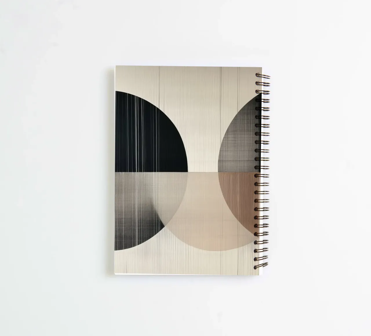 Round shapes abstract spiral notebook by Imagine