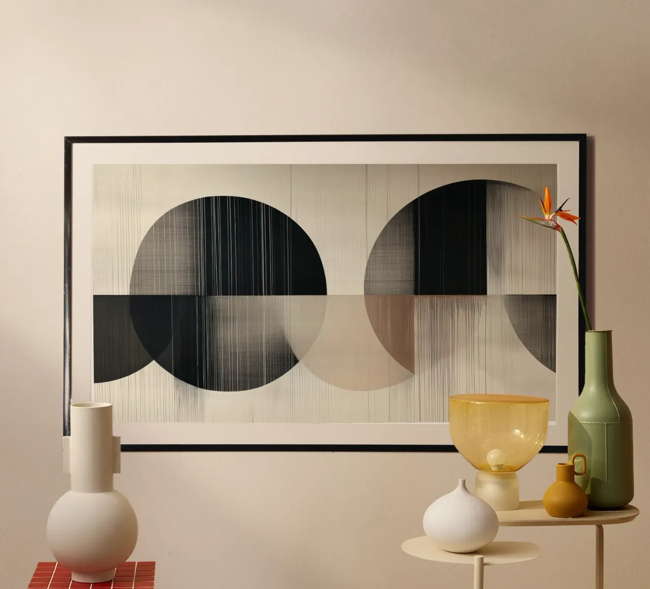 Round shapes abstract hahnemühle by Imagine