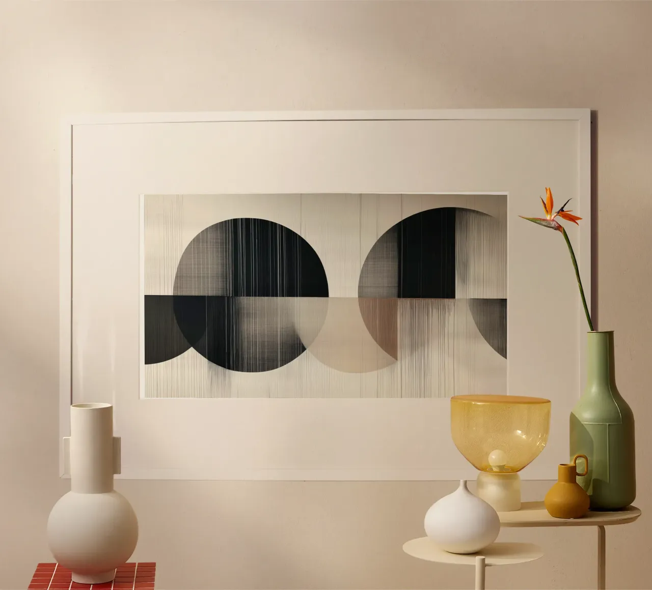 Round shapes abstract hahnemühle by Imagine