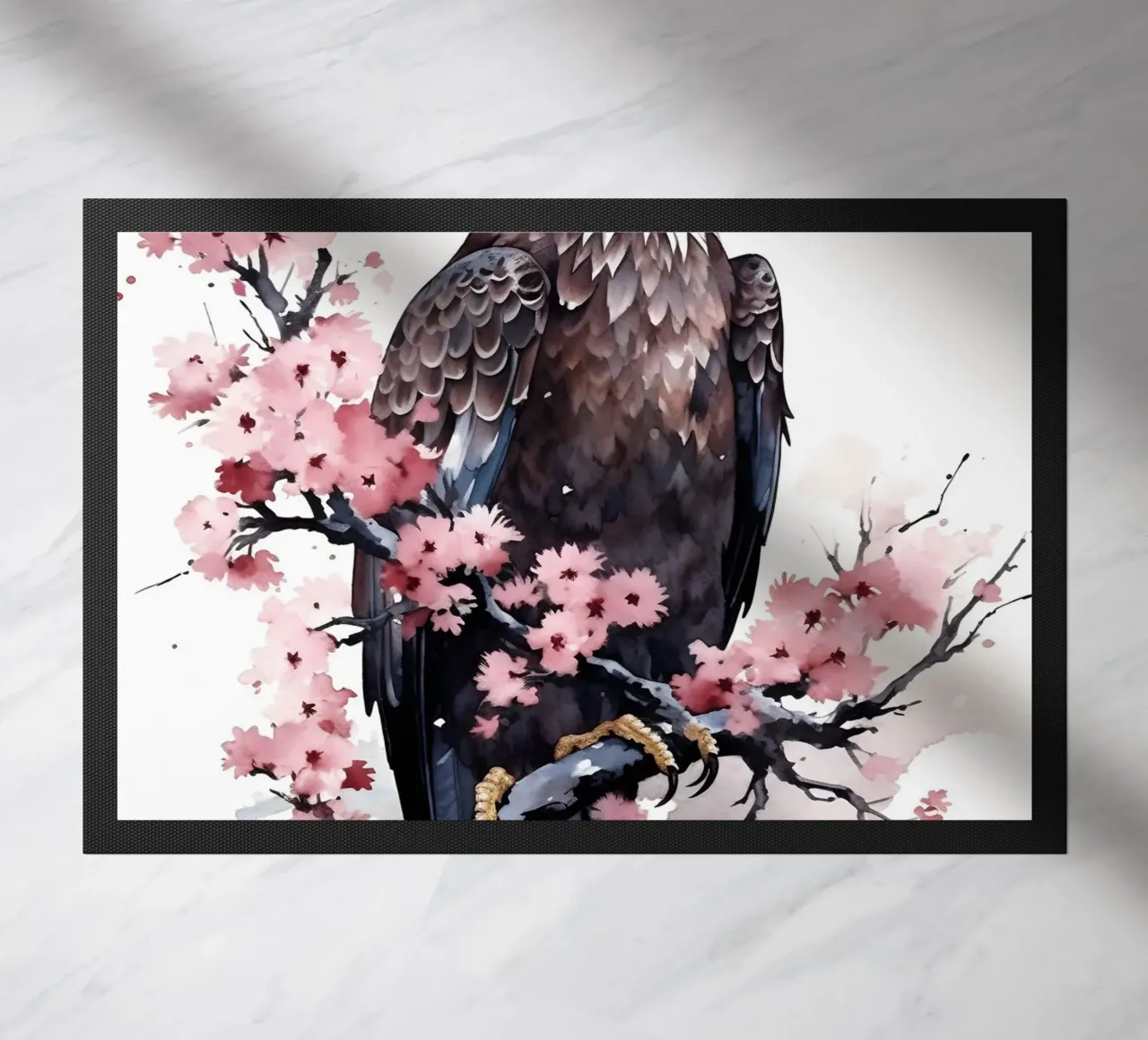 Bald Eagle Watercolor zerbino da FreeArtStudio