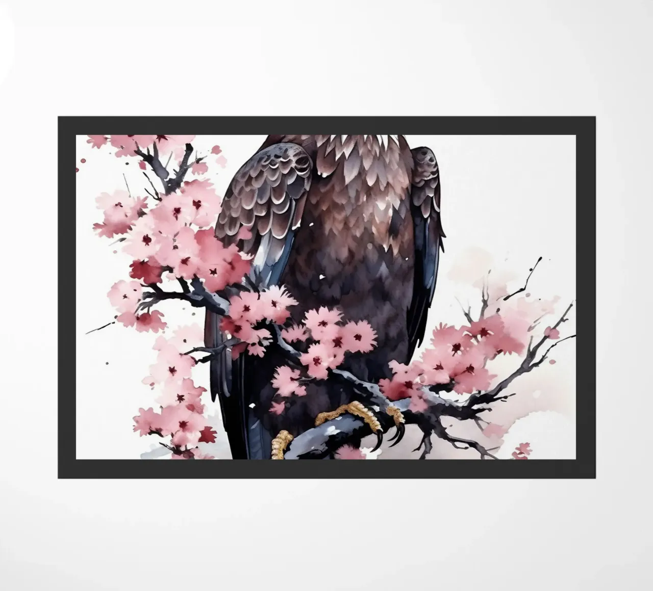 Bald Eagle Watercolor zerbino da FreeArtStudio
