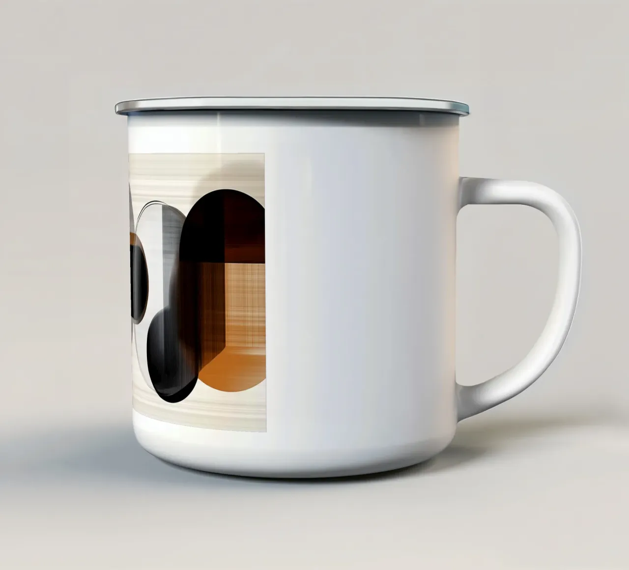 Böhmische Formen Emaille Tasse von Imagine