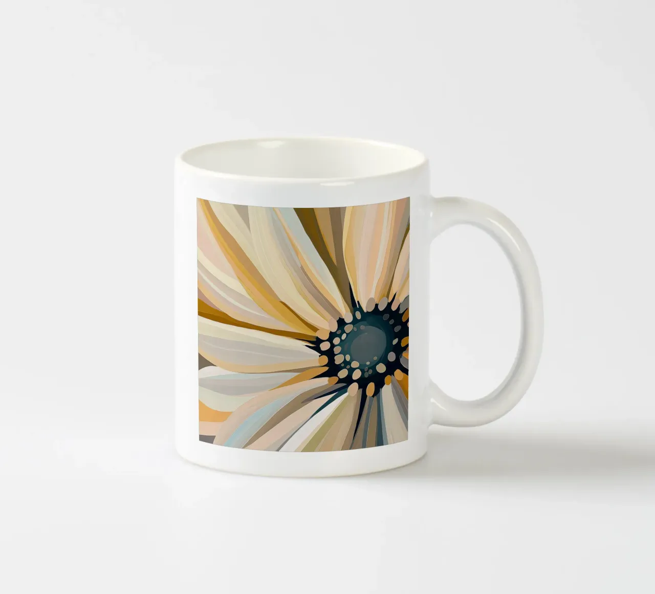 Abstracte bloem keramische mok van Imagine