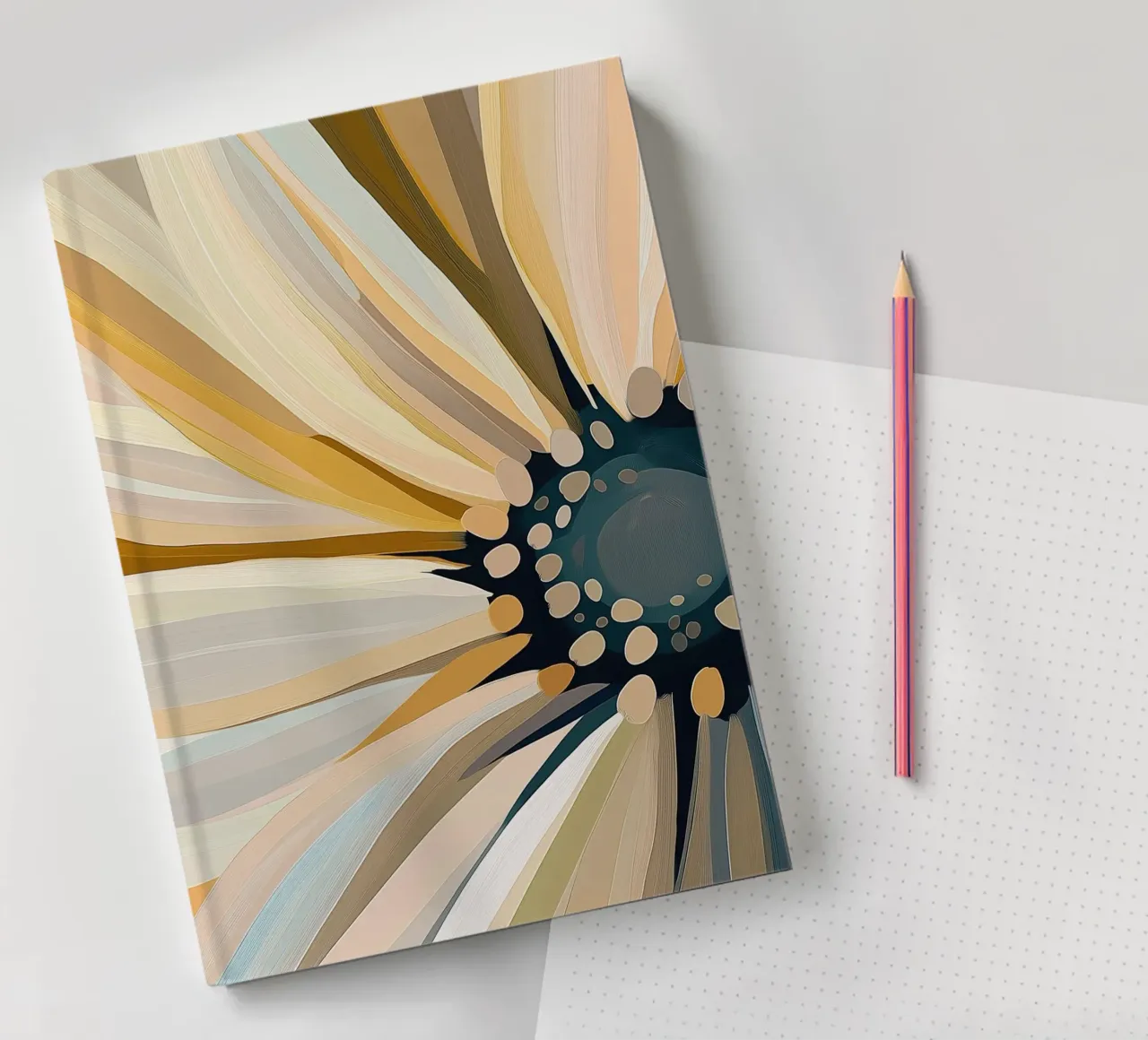 Abstract flower notebook by Imagine