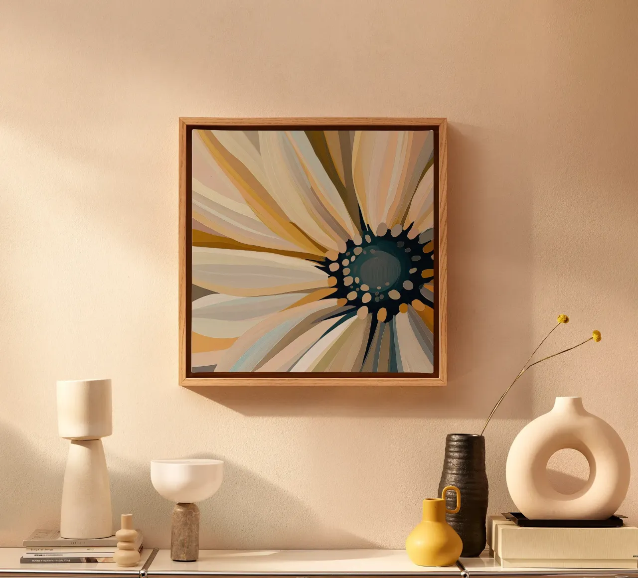 Abstract flower canvas by Imagine