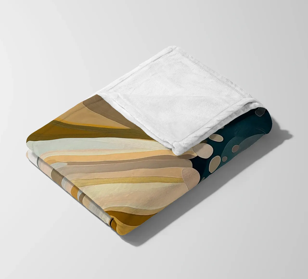Abstract flower fleece blanket by Imagine