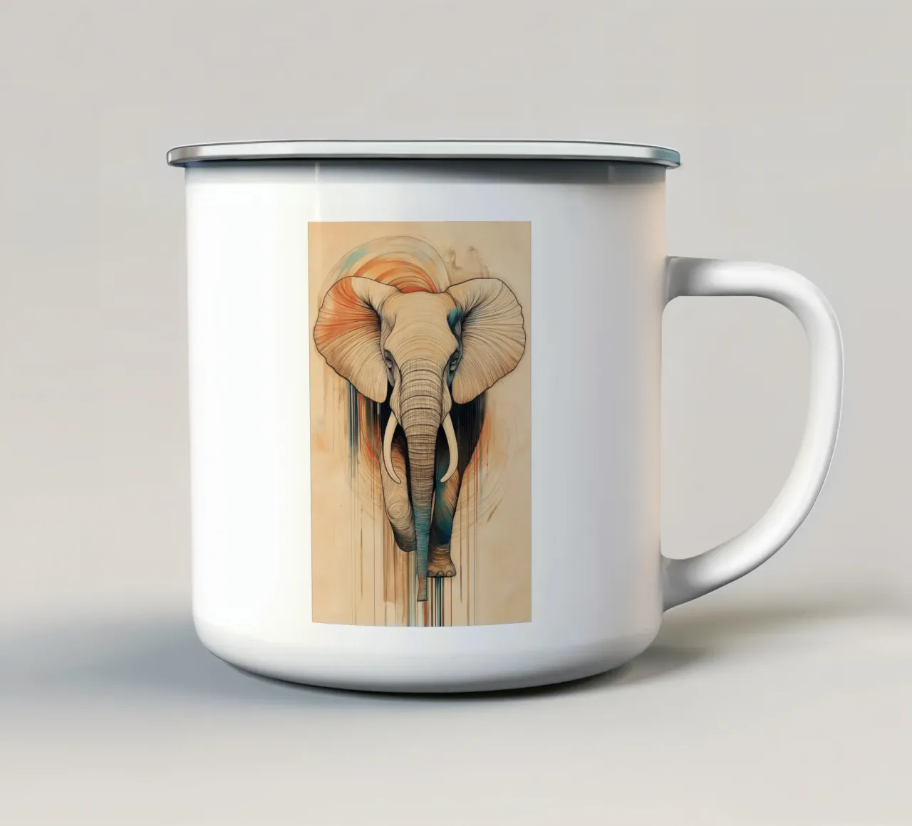 Elefante tazza in smalto da Imagine
