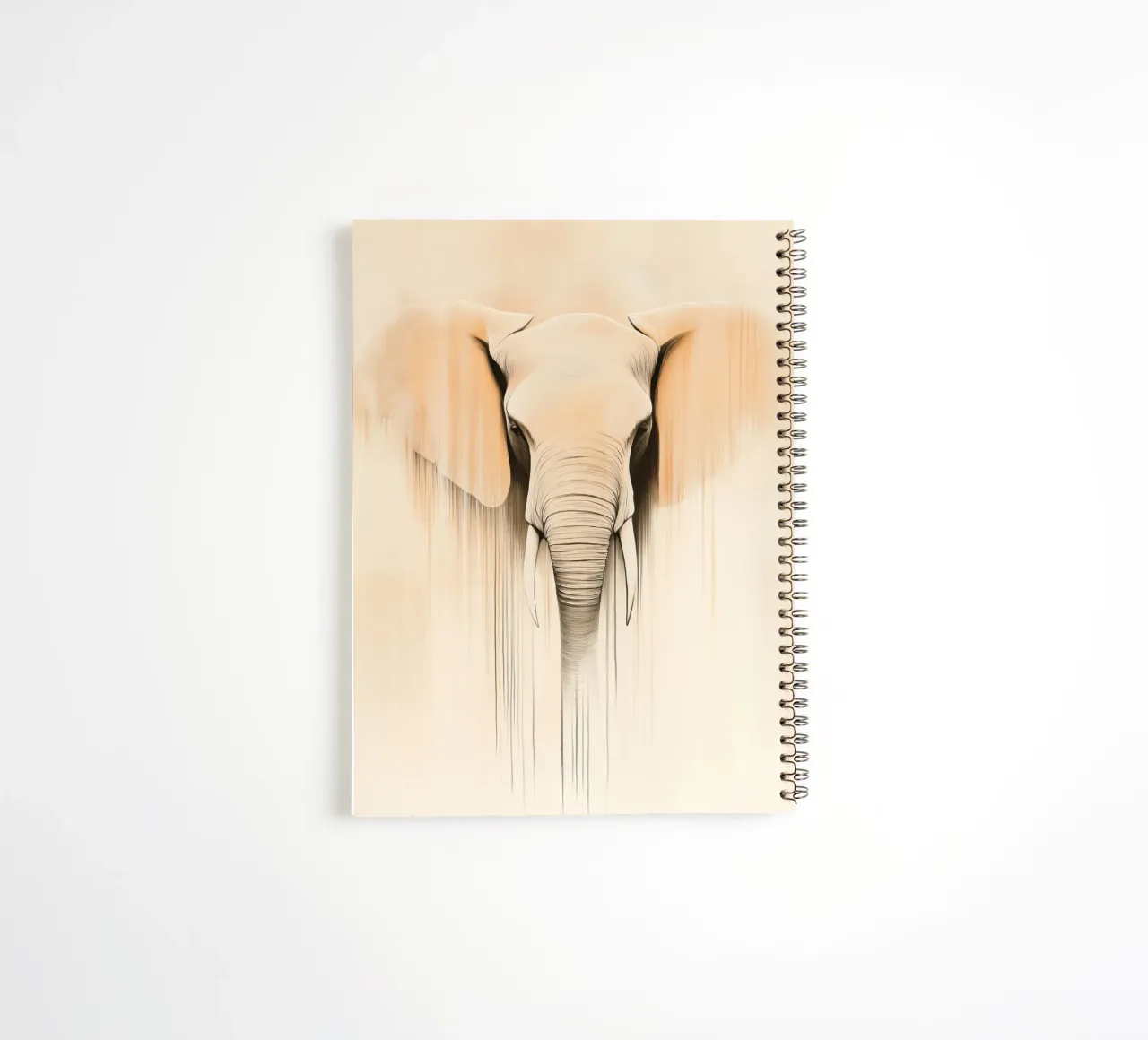 Elephant in soft colours spiral notebook by Imagine