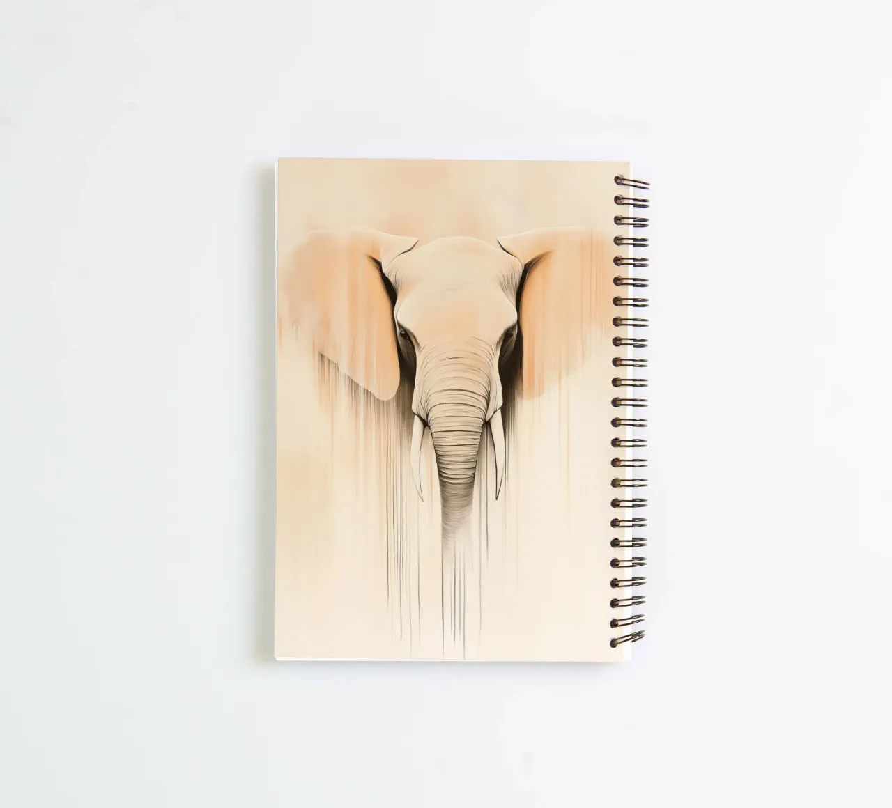 Elephant in soft colours spiral notebook by Imagine