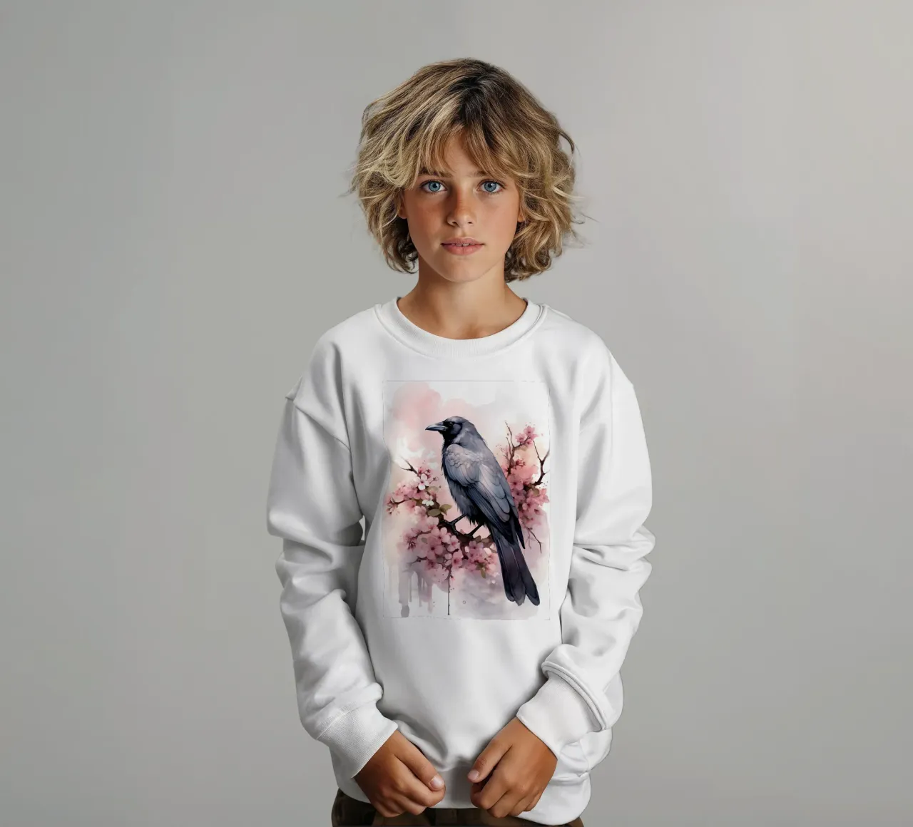 Crow felpa bambino da FreeArtStudio