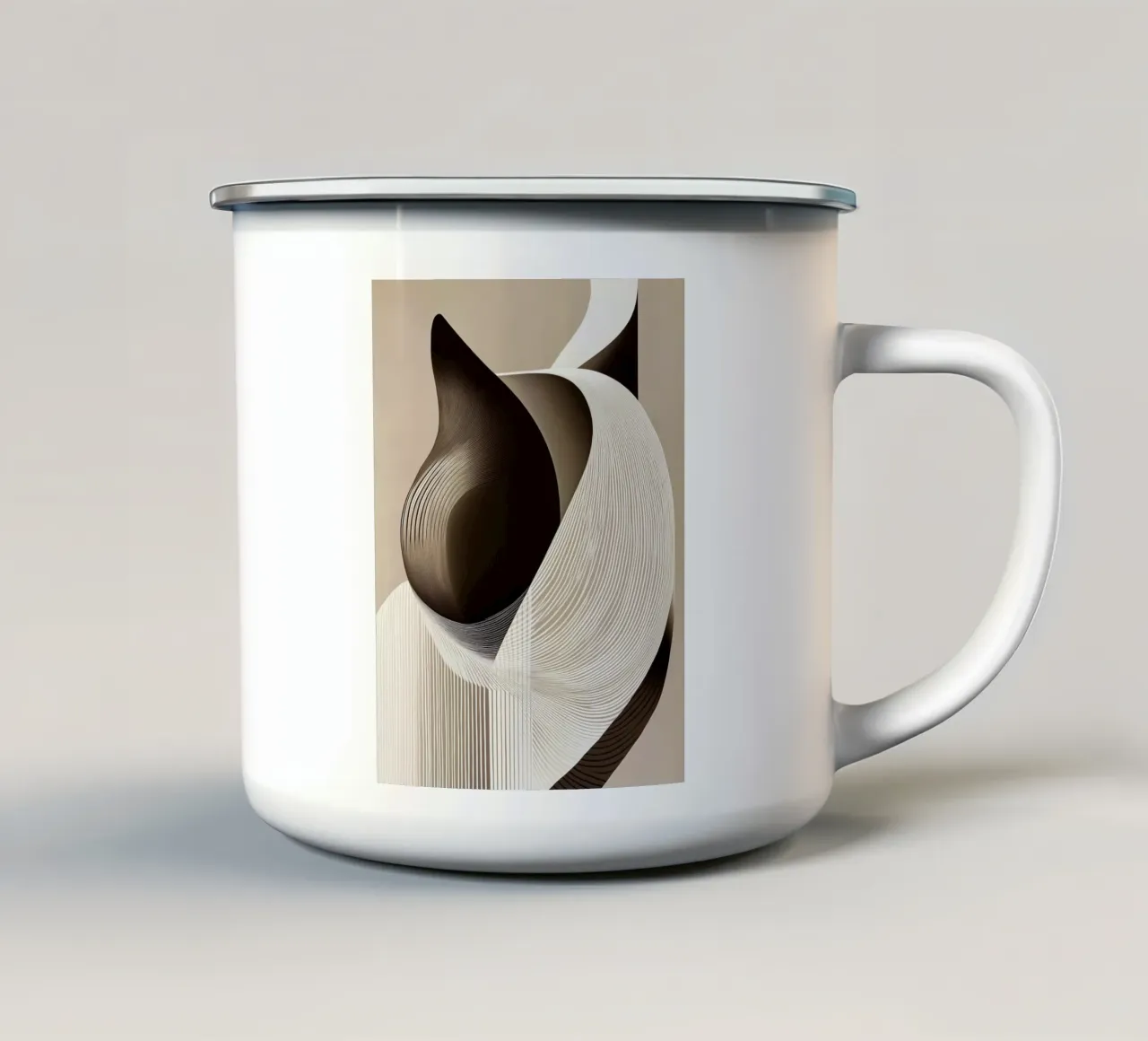 Gatto astratto tazza in smalto da Imagine