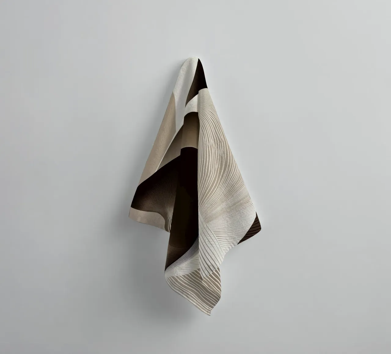 Abstract cat towel by Imagine