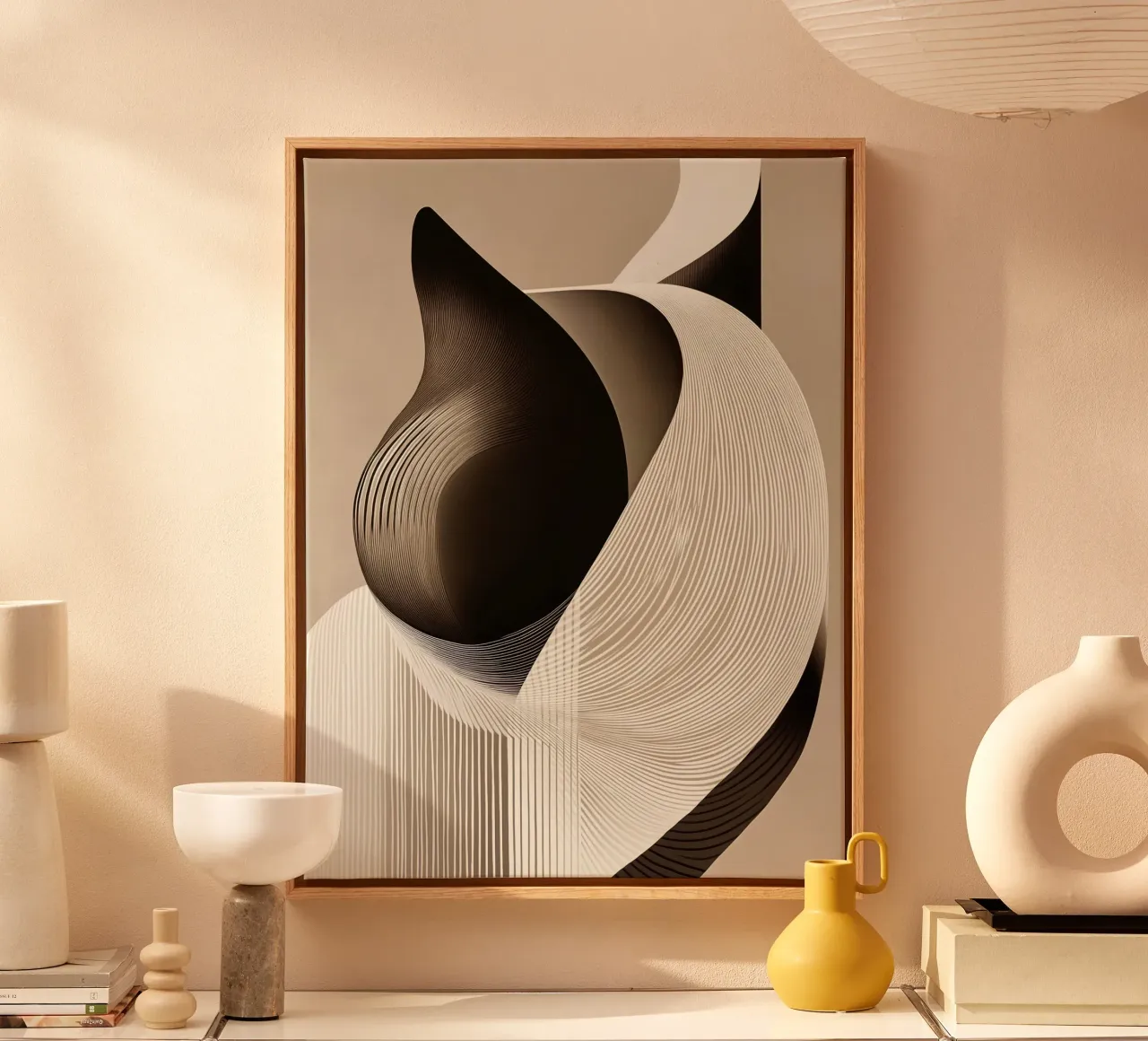 Abstract cat canvas by Imagine
