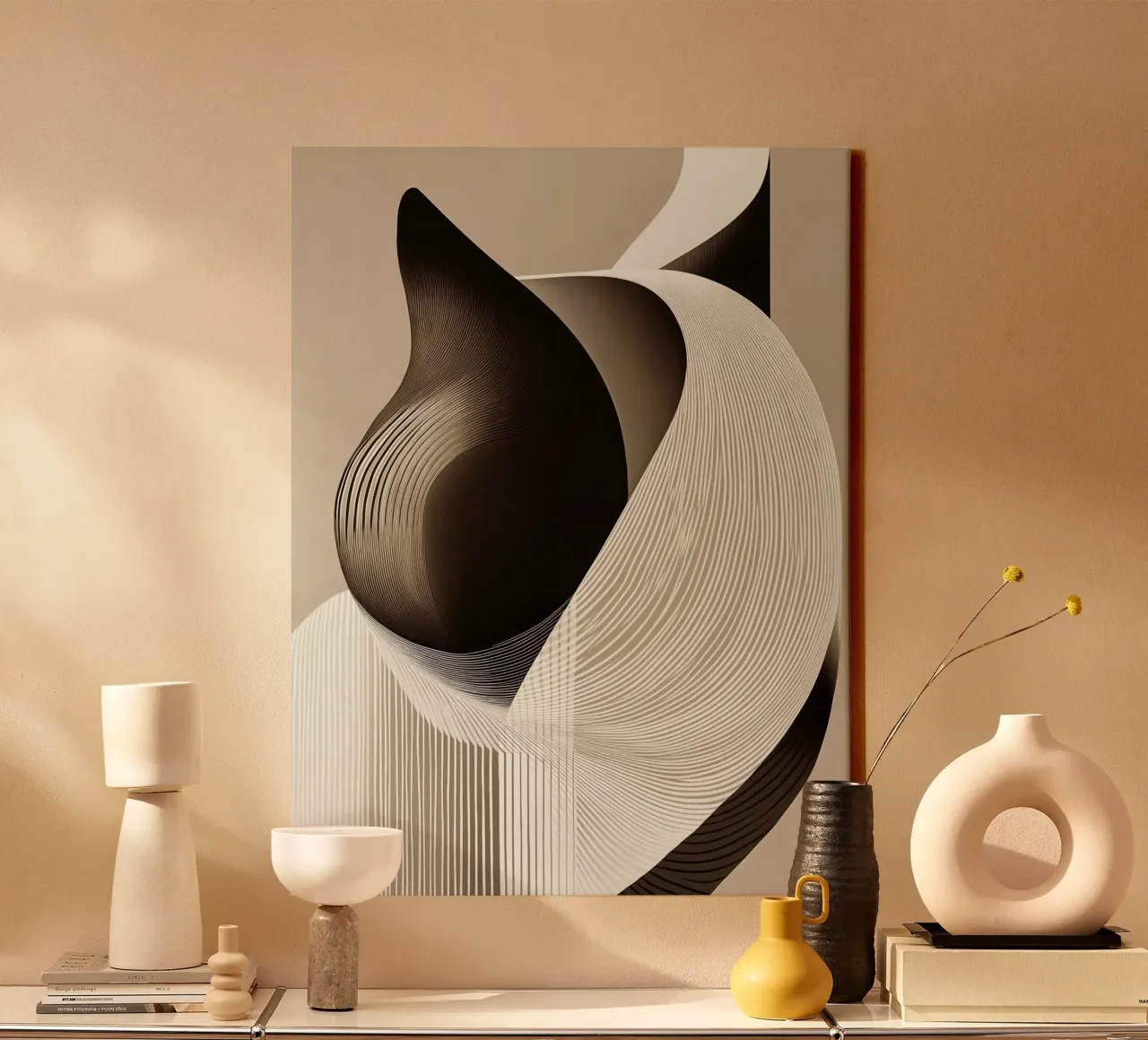 Abstract cat canvas by Imagine