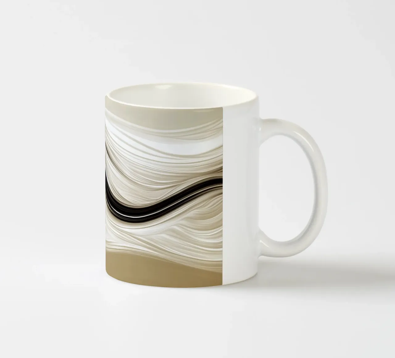 Pesce astratto tazza in ceramica da Imagine