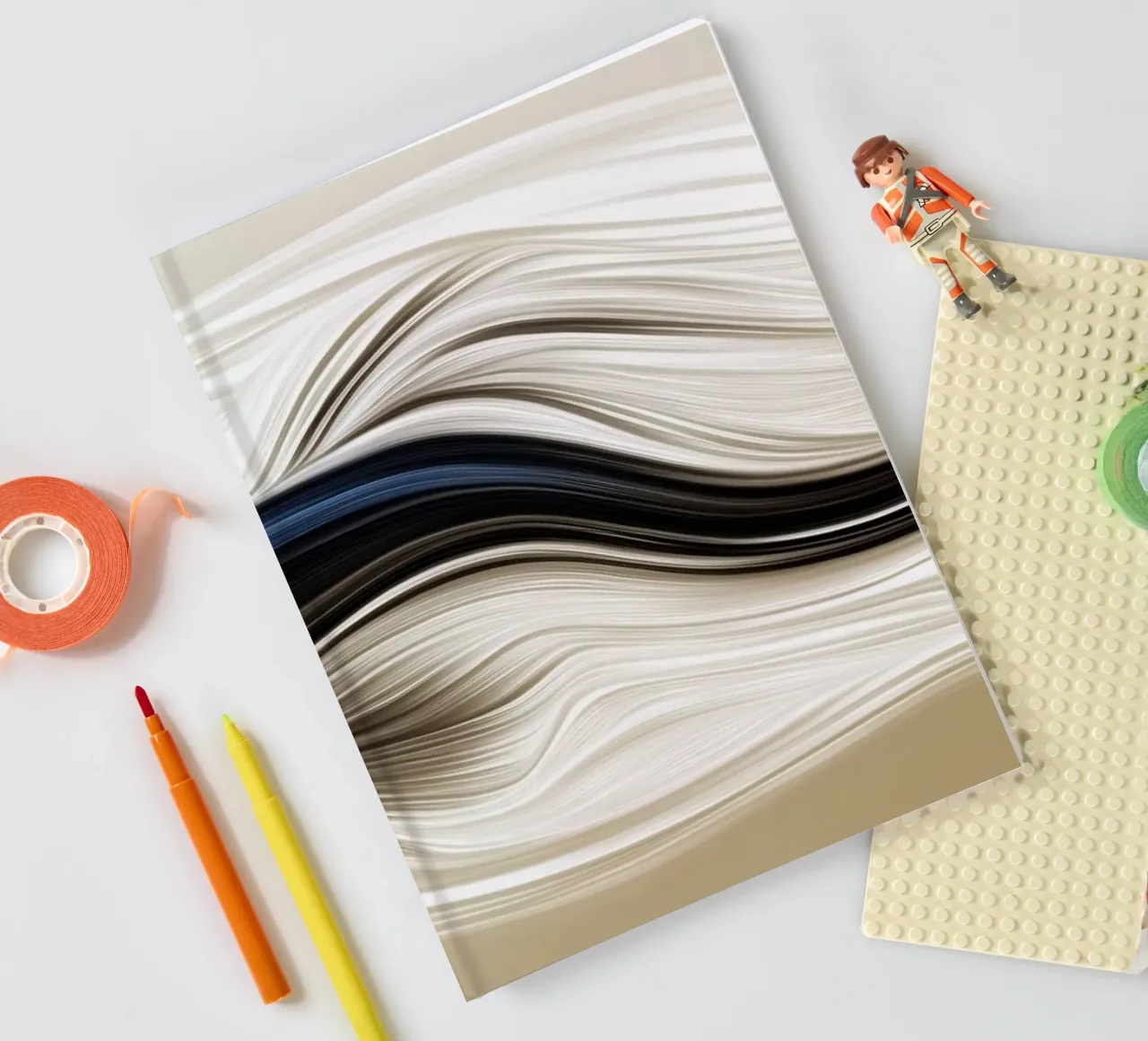 Poisson abstrait carnet de notes de Imagine