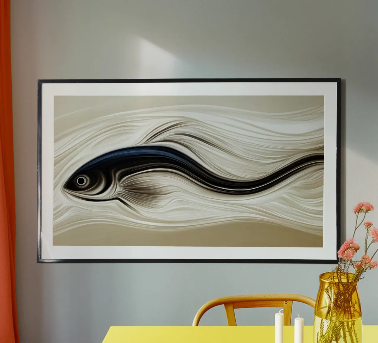 Abstrakte Fische Hahnemühle von Imagine