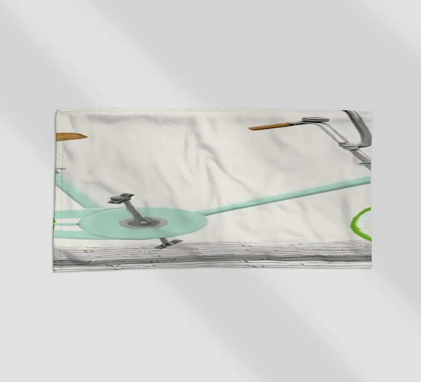 Acid beach towel by Florent Bodart