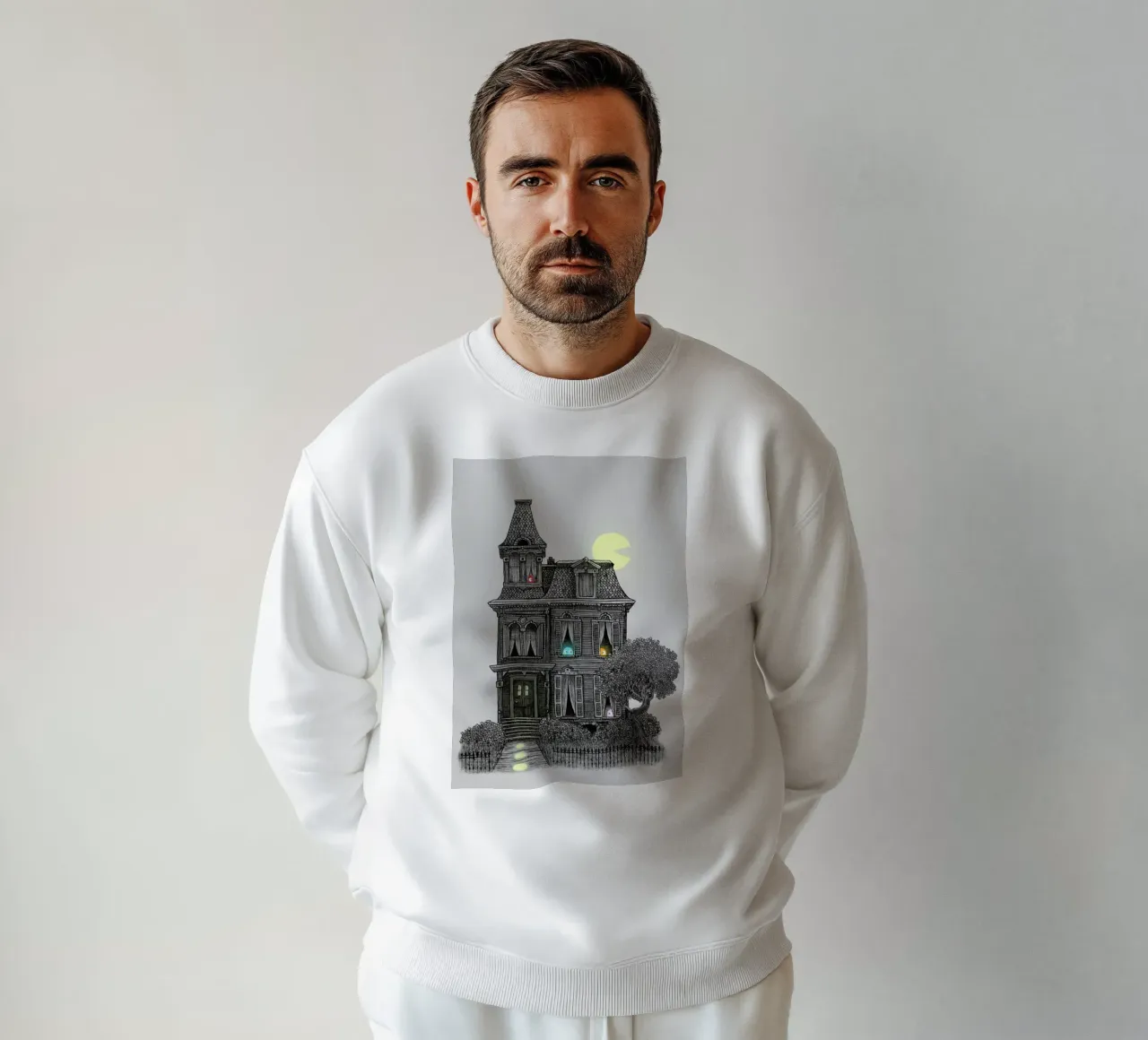 Haunted by the 80's sweatshirt van Terry Fan