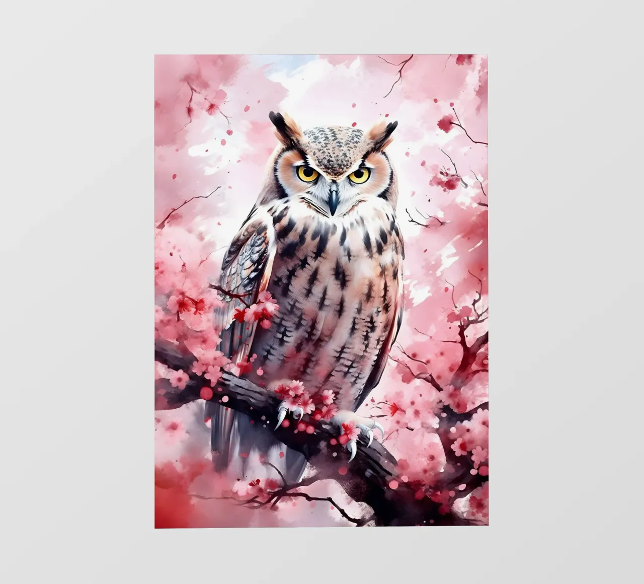 Eagle Owl backlit film by FreeArtStudio