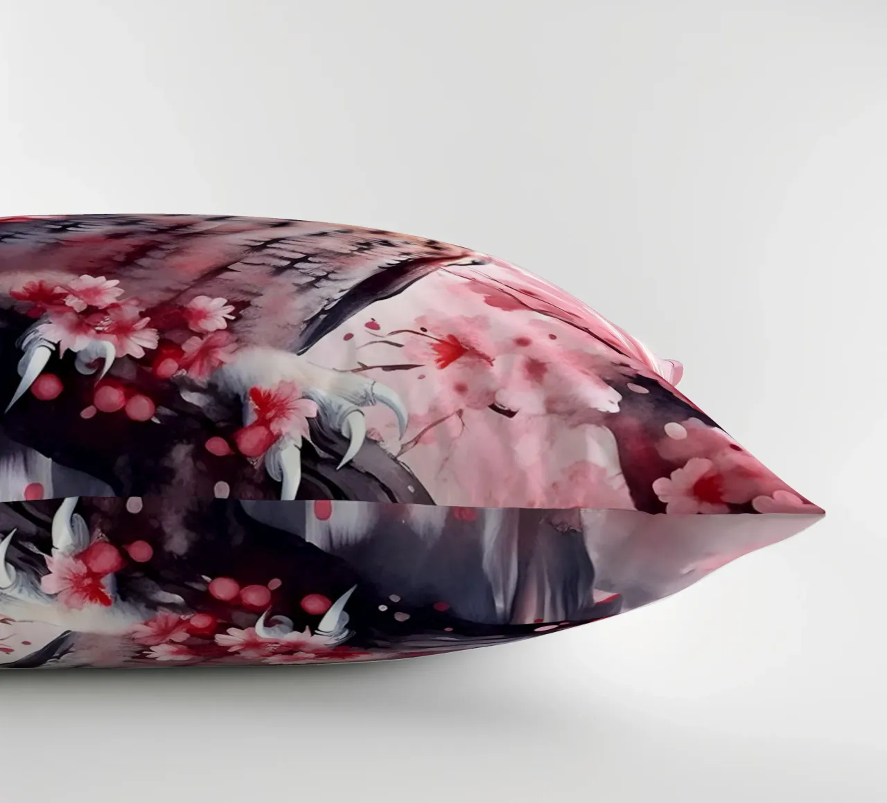 Eagle Owl decorative cushion by FreeArtStudio